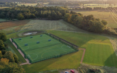 Full size hockey pitch for Daneshill School